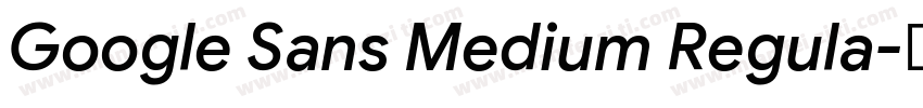 Google Sans Medium Regula字体转换